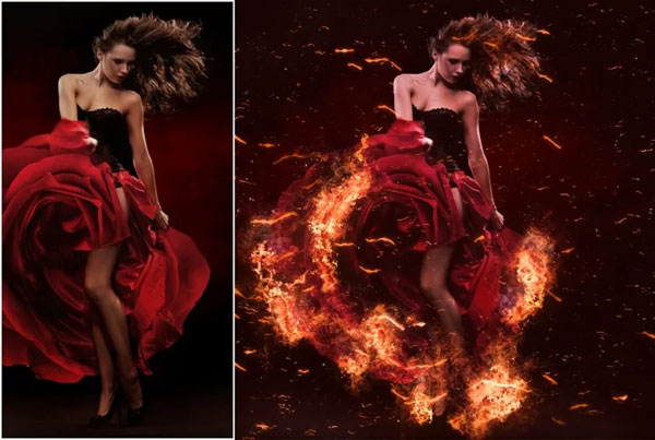 download fire action photoshop